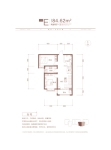 E户型84.62两室两厅一卫