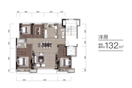 龙湖·樘前3室2厅1厨2卫建面132.00㎡