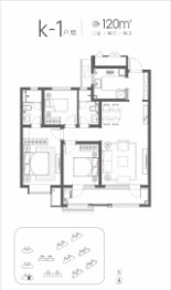 青啤·静澜山3室2厅1厨2卫建面120.00㎡