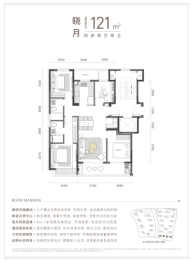 绿城·晓风印月府4室2厅1厨2卫建面121.00㎡