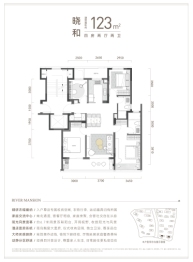 绿城·晓风印月府4室2厅1厨2卫建面123.00㎡