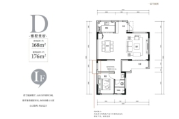 中交·大隐4室3厅1厨3卫建面176.00㎡