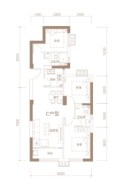 恒茂国际都会二期3室2厅1厨2卫建面112.00㎡