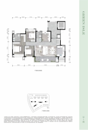 天投公园翠屿4室2厅1厨2卫建面142.00㎡