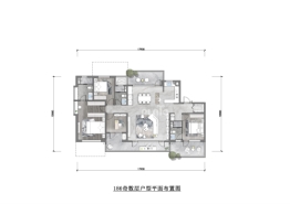 龙湖未来之瞳云河颂4室2厅1厨3卫建面186.00㎡