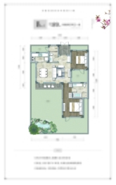 蓝城·桃花源2室2厅1厨2卫建面89.00㎡