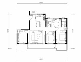 中国铁建西派玺悦4室2厅1厨2卫建面143.00㎡