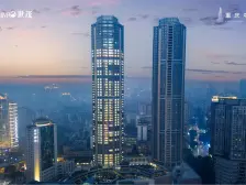 渝中母城,重庆中心豪装天际大平层,现房销售,俯瞰整个城市景观