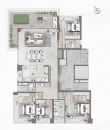 华侨城半月岛纯水岸4室2厅1厨2卫建面223.00㎡