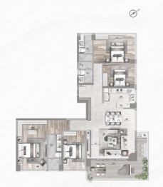 华侨城半月岛纯水岸4室2厅1厨2卫建面184.00㎡