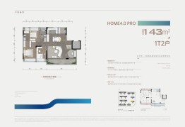 科学城凤玺台4室2厅1厨2卫建面143.00㎡