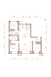 中海学仕里3室2厅1厨2卫建面129.00㎡