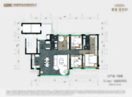 能建锦誉府4室2厅1厨2卫建面143.00㎡