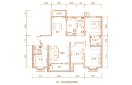 盛世桃城一区4室2厅1厨3卫建面168.00㎡