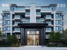 房子是刚交付的次新小区,大玻璃外立面,出门就是公园