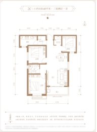 衡水锦绣江南3室2厅1厨1卫建面118.68㎡