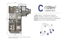 君安里3室2厅1厨2卫建面109.00㎡