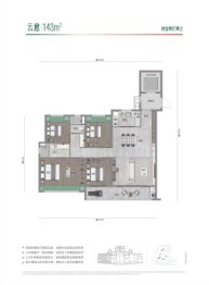 武汉城建万科云泊江岸4室2厅1厨2卫建面143.00㎡