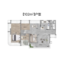 能建·天河麓誉府4室2厅1厨2卫建面102.00㎡