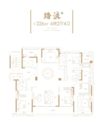 群升翠湖天玺4室2厅1厨4卫建面226.00㎡