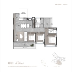 3栋建面134平户型