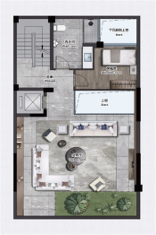 琨丽府4室2厅1厨5卫建面249.00㎡