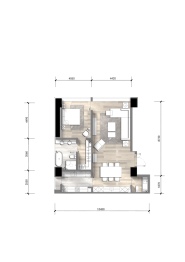 中国华商交子公馆1室2厅1厨2卫建面121.00㎡