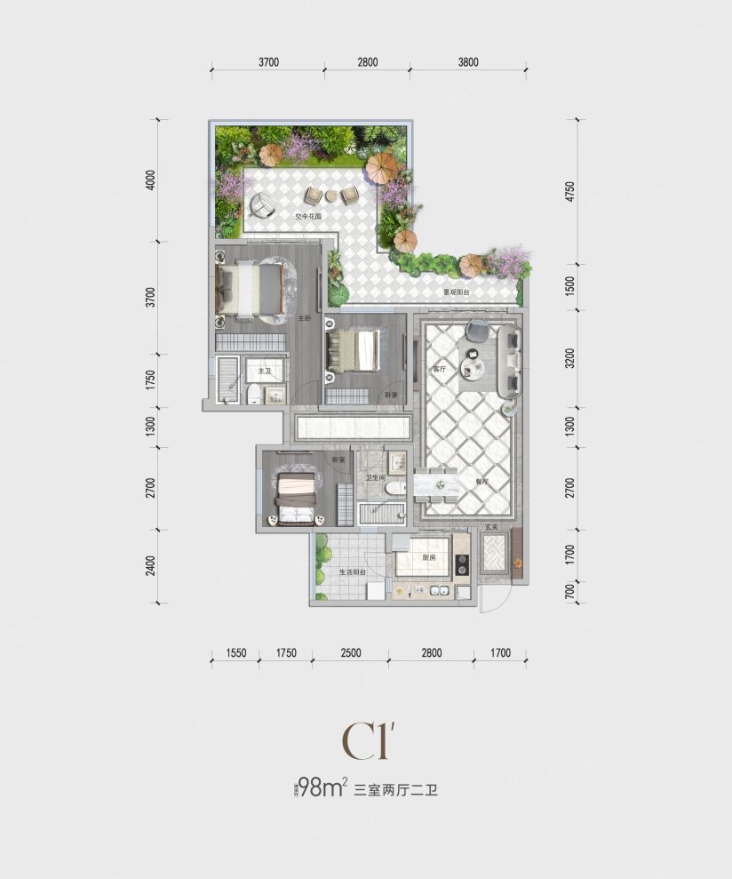 户型图2/2