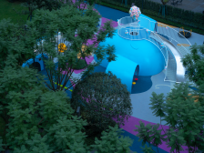 带入户精装四房,正看中庭,带空中阁楼