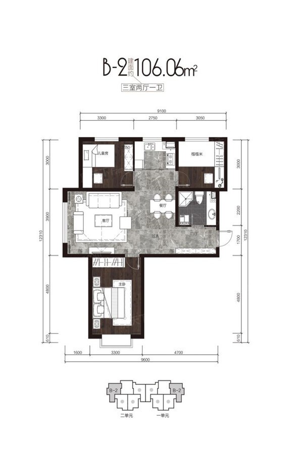 枫林逸景雅居园户型图