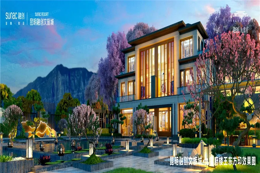 昆明融创文旅城建面约208267平米洋房在售均价约23万平米