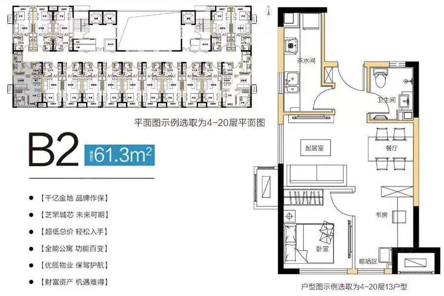 金地浅山艺境户型类别:1居,2居,3居,4居,5居户型面积:38.