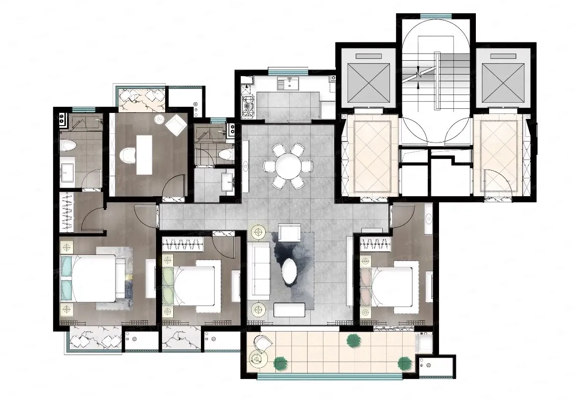 深度解析:印江南花园140㎡户型待售