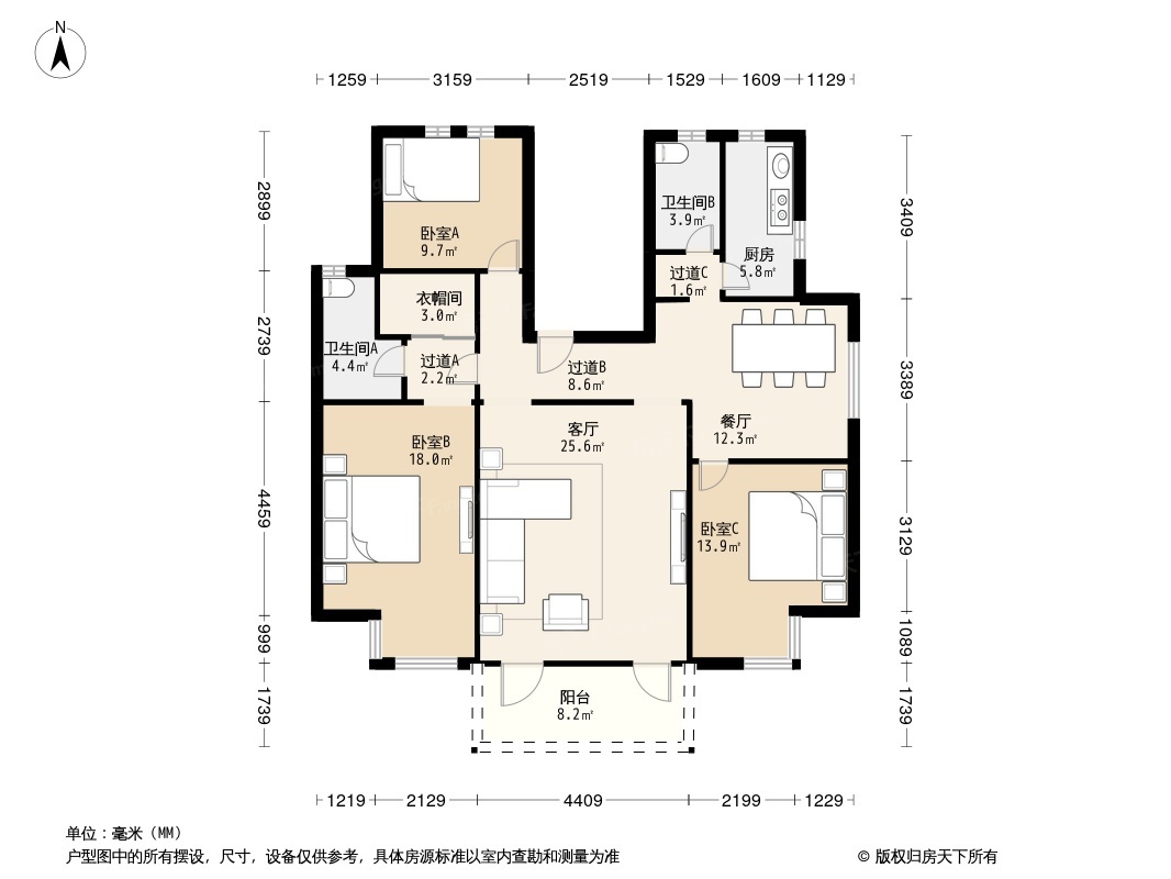 西山美墅馆户型图图片