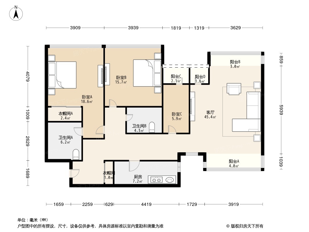 华贸国际公寓收藏257套在售