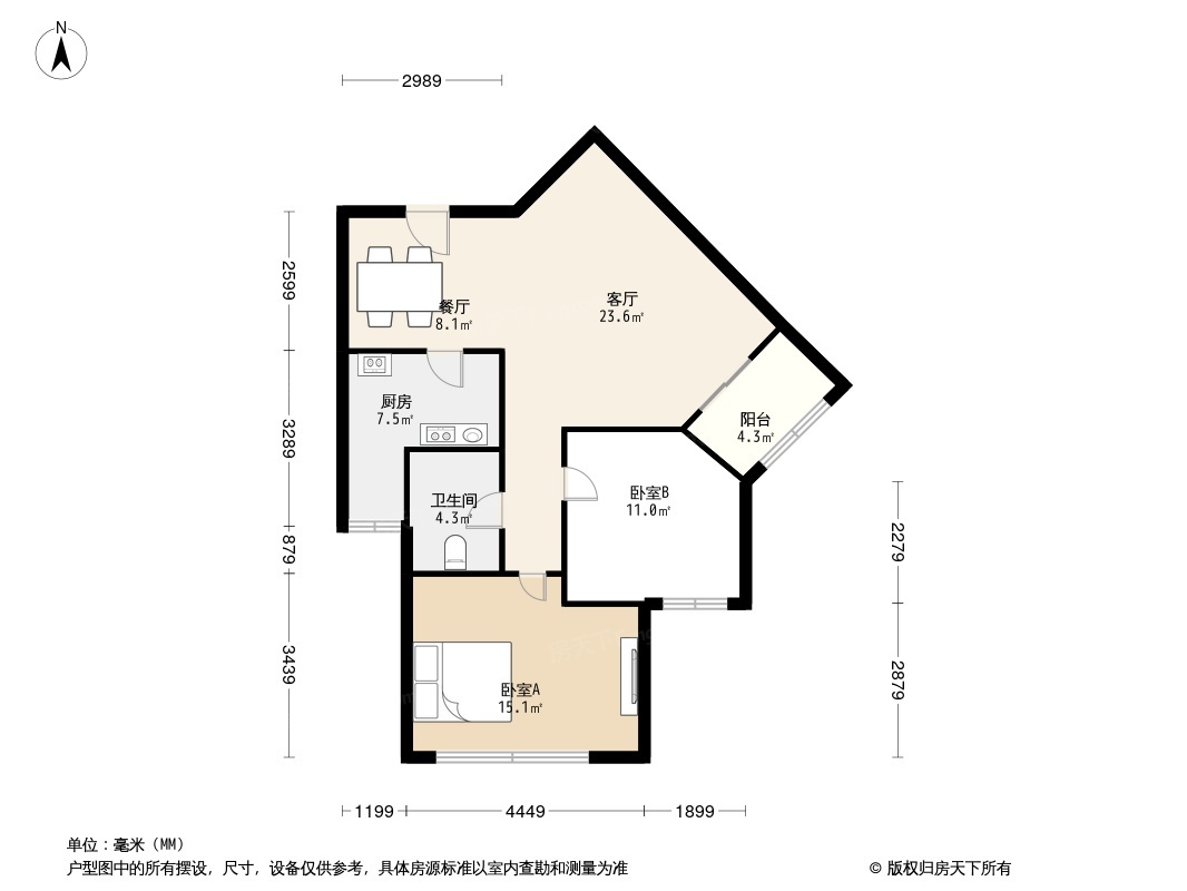 望泉西里二区户型图图片