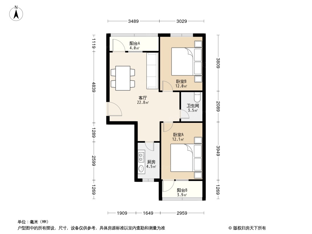 官悦欣园b区户型图图片