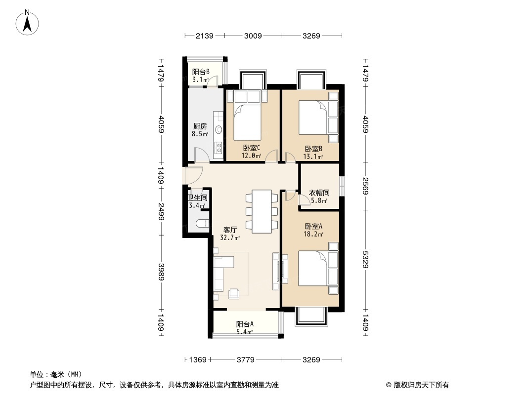 瑶海襄河家园户型面积图片