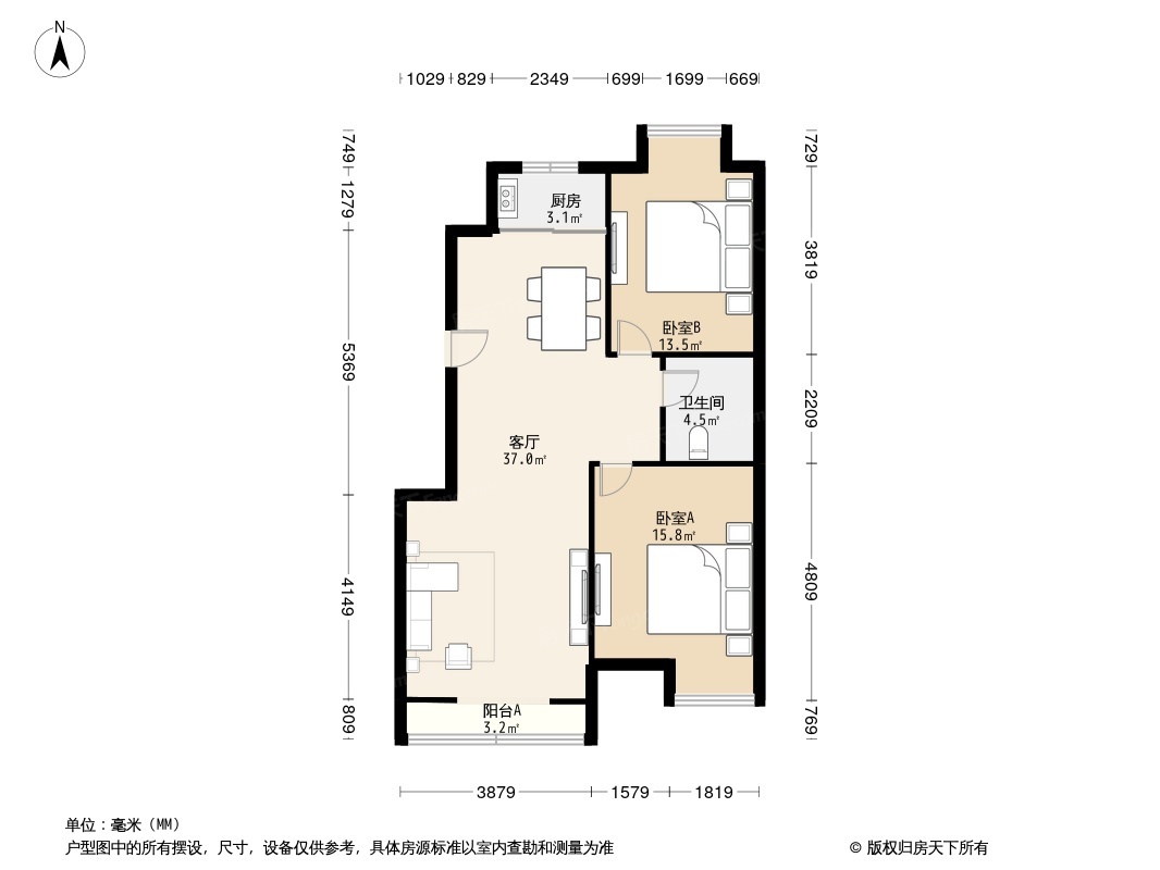 华鸿中央公园户型图图片