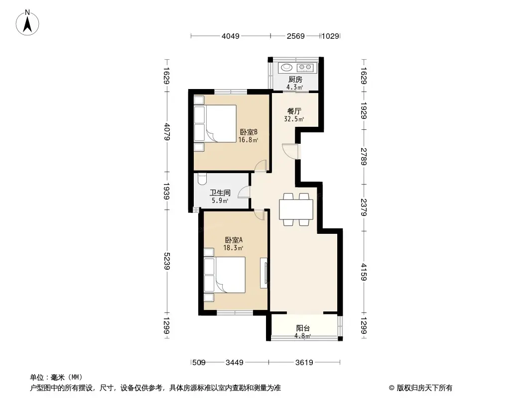 河怡花园户型图图片