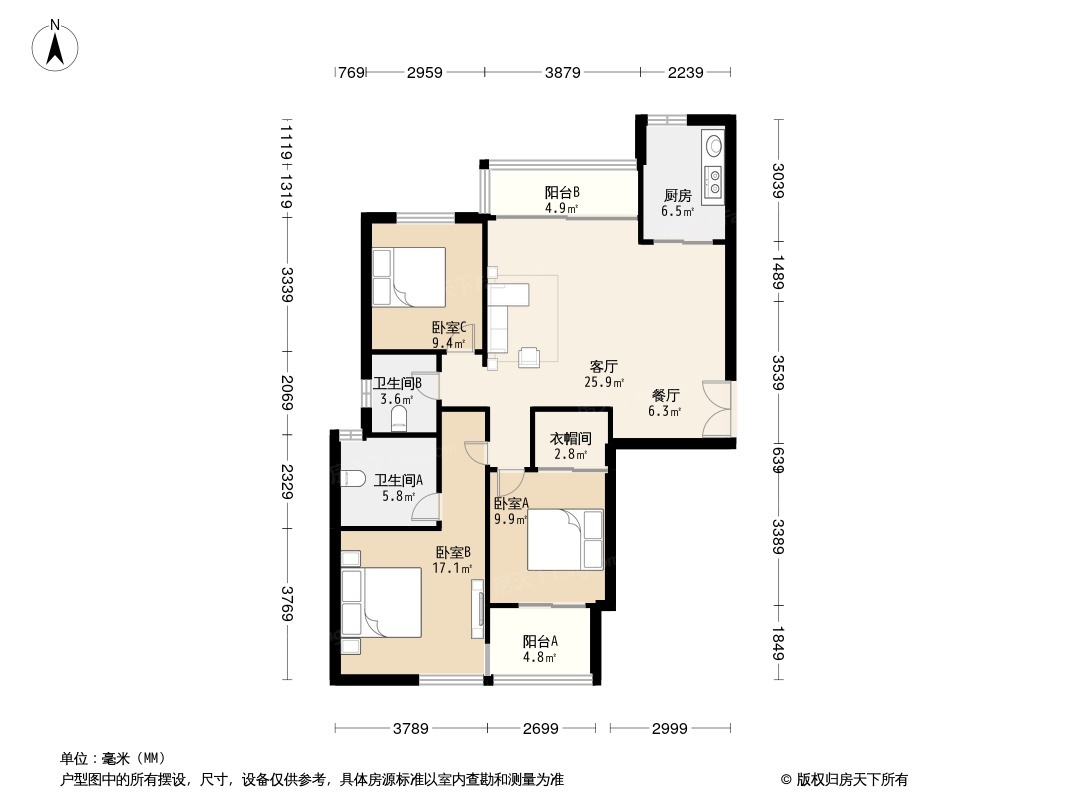 金基晓庐户型图图片