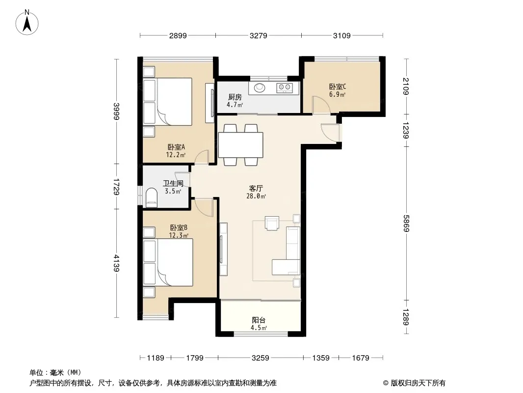 中航樾府户型图