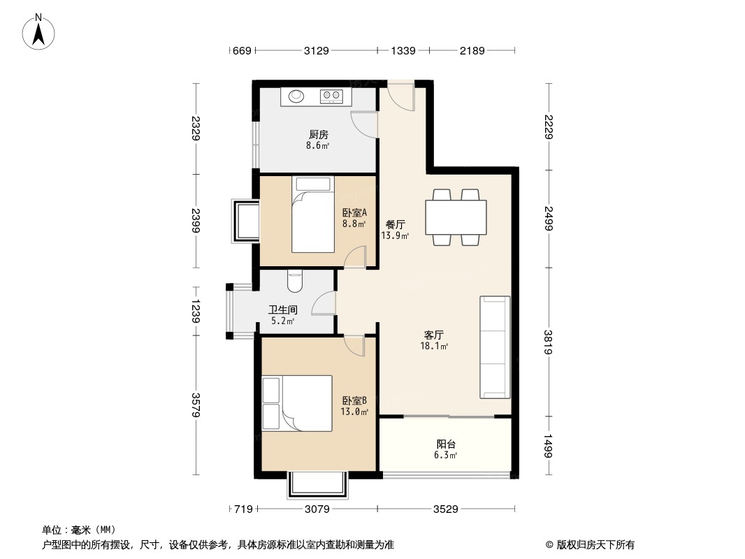 西安枫林绿洲户型图图片