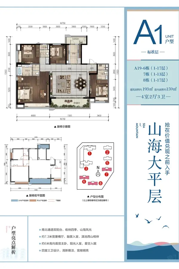 昆明融创文旅城户型类别:0居,3居,4居,5居,6居,7居户型面积:38.