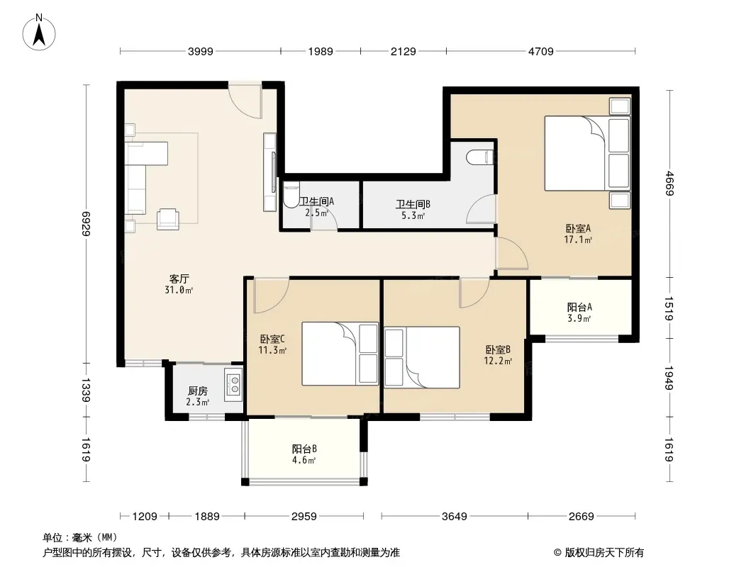 华远君城户型图