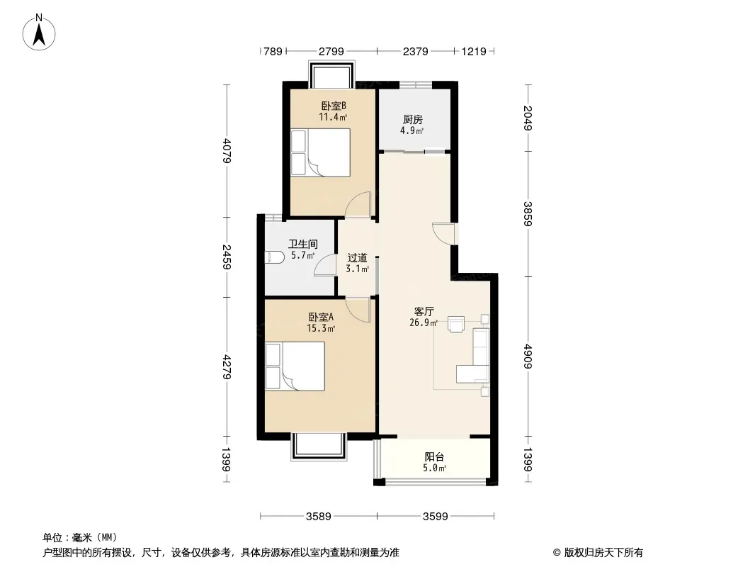 紫城紫金苑户型图