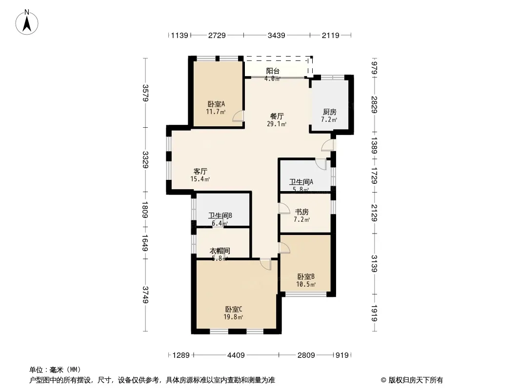 山水誉峰户型图