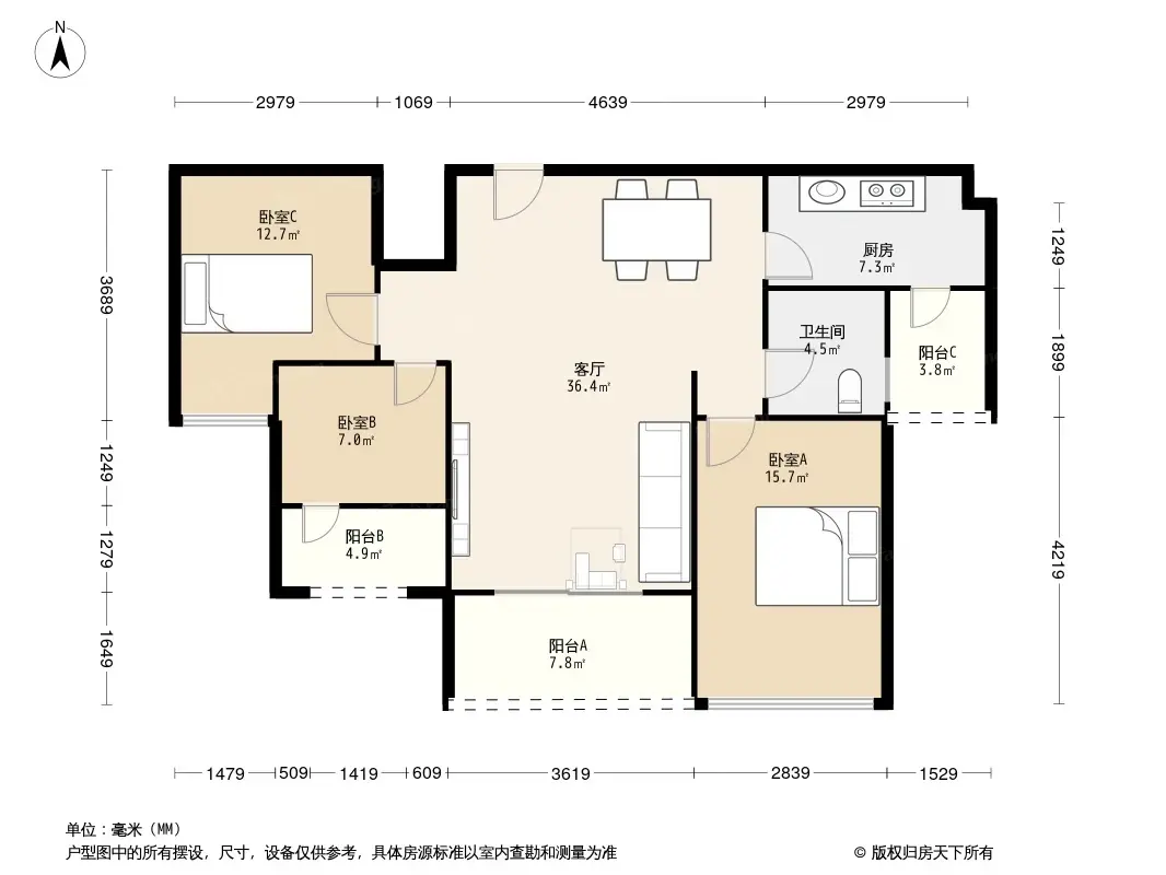 金科空港城二期户型图图片