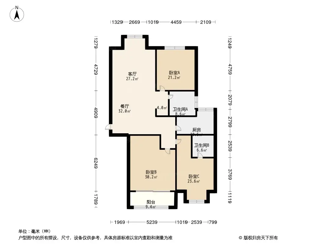 鳳翔馨城戶型圖