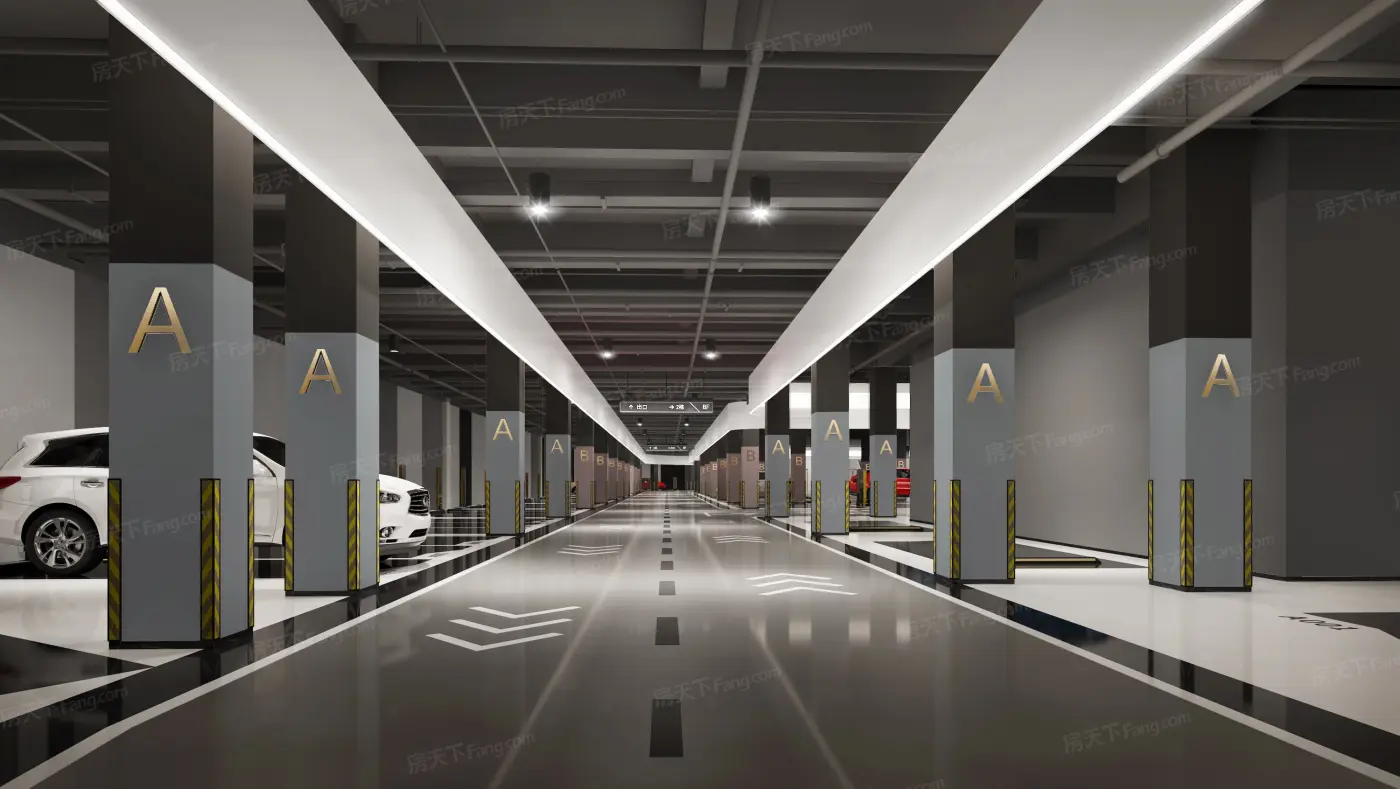 效果图:地下车库效果图